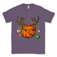 Lavender Basketball Horn Christmas Classic Tee - BundleAndBundleShop