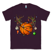 Plum Basketball Horn Christmas Classic Tee - BundleAndBundleShop