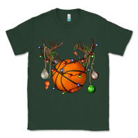 Sports Green Basketball Horn Christmas Classic Tee - BundleAndBundleShop