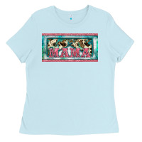Baby Blue western mama     license plate Ladies Tee - BarkalooDesign