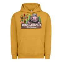 Pigment Peanut Butter I Want a Hippopotamus for Christmas Urban Hoodie - CowhideDigitalArt