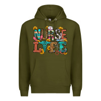 Army Green nurse life Premium Hoodie - OliviaCreatesArt