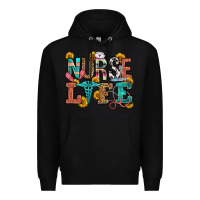 Black nurse life Premium Hoodie - OliviaCreatesArt
