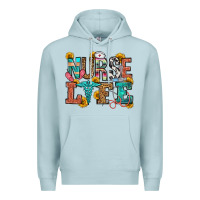 Blue Mist nurse life Premium Hoodie - OliviaCreatesArt