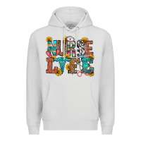 Dove Grey nurse life Premium Hoodie - OliviaCreatesArt