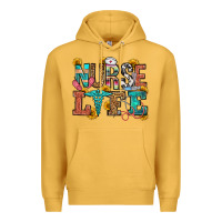 Mustard nurse life Premium Hoodie - OliviaCreatesArt