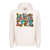 Pale Pink nurse life Premium Hoodie - OliviaCreatesArt