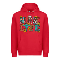 Red nurse life Premium Hoodie - OliviaCreatesArt