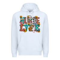 White nurse life Premium Hoodie - OliviaCreatesArt