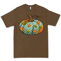 Cacao blue plaid autumn pumpkin Premium Tee - Jasminsmagicworld