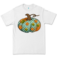 White blue plaid autumn pumpkin Premium Tee - Jasminsmagicworld