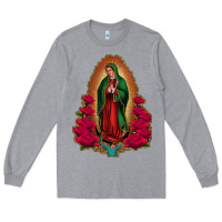 Heather Grey Our Lady of Guadalupe Long Sleeve Tee - Bettercallsaul