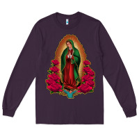 Plum Our Lady of Guadalupe Long Sleeve Tee - Bettercallsaul