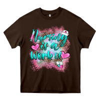 Chocolate Brown nursing is a work of Heavy Core Tee - BarkalooDesign