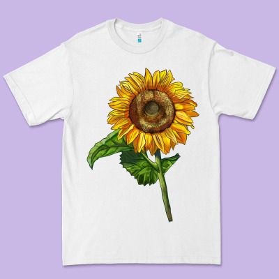 Mammoth Sunflower Premium Tee Designed By Lillyallendesigns