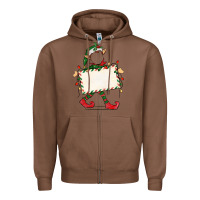Chestnut customize christmas elf Zipper Hoodie - CowGirlArtShop