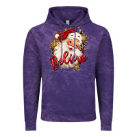Cloud Purple believe christmas santa claus Vintage Hoodie - MaliasSmallBusiness