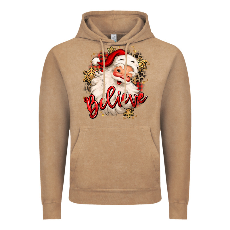 Believe Christmas Santa Claus Vintage Hoodie by MaliasSmallBusiness | Teevron
