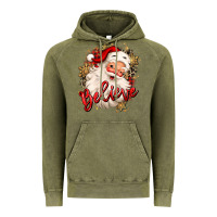 Vintage Olive believe christmas santa claus Vintage Hoodie - MaliasSmallBusiness