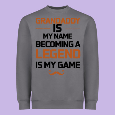 Grandaddy Is My Name Becoming A Legend Is My Game Heavyweight Sweatshirt Designed By Bettercallsaul