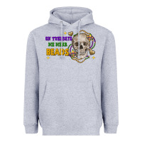 Heather Grey On tuesdays we wear beads skull Heavyweight Hoodie - FaDigitalArtStudio
