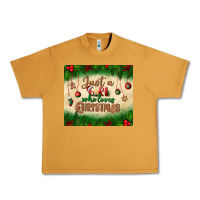 Peanut Butter just a girl who loves christmas tumbler Urban Heavy Tee - BundleAndBundleShop