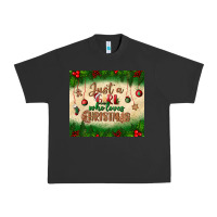 Pigment Black just a girl who loves christmas tumbler Urban Heavy Tee - BundleAndBundleShop