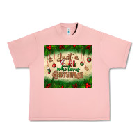 Salmon just a girl who loves christmas tumbler Urban Heavy Tee - BundleAndBundleShop