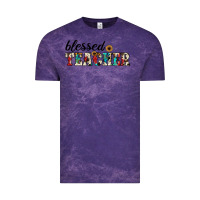 Cloud Purple blessed teacher Vintage Tee - JahusDesignShop