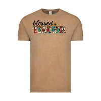 Vintage Coffee blessed teacher Vintage Tee - JahusDesignShop
