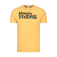 Vintage Mustard blessed teacher Vintage Tee - JahusDesignShop