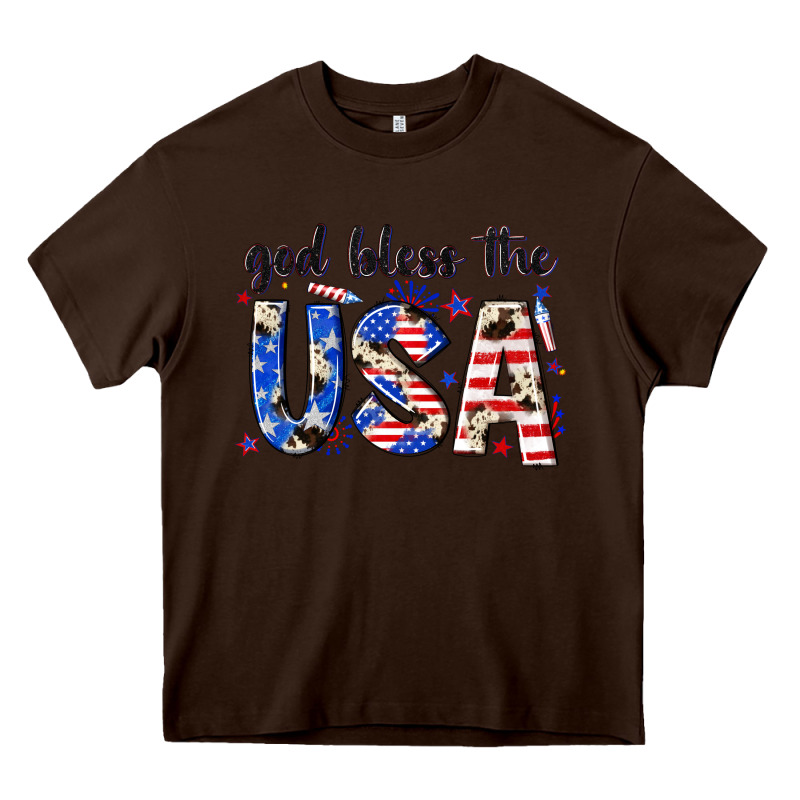 God Bless The Usa Heavy Core Tee by NancyCooperArtShop | Teevron