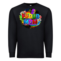 Black proud mom lgbt Premium Sweatshirt - FaDigitalArtStudio