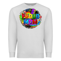 Dove Grey proud mom lgbt Premium Sweatshirt - FaDigitalArtStudio
