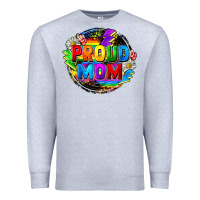 Heather Grey proud mom lgbt Premium Sweatshirt - FaDigitalArtStudio