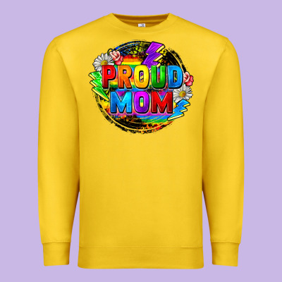 Proud Mom Lgbt Premium Sweatshirt Designed By Fadigitalartstudio