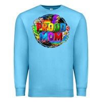 Ocean Blue proud mom lgbt Premium Sweatshirt - FaDigitalArtStudio