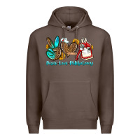 Coffee peace love phlebotomy Premium Hoodie - OliviaCreatesArt