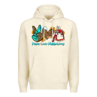 Sandshell peace love phlebotomy Premium Hoodie - OliviaCreatesArt