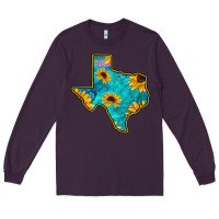 Plum Sunflower Turquoise Texas Long Sleeve Tee - Bettercallsaul