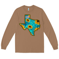 Sunflower Turquoise Texas Long Sleeve Tee | Teevron