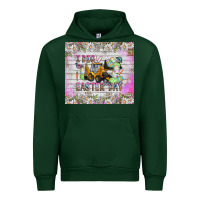 Forest Green I Dig Easter Day Urban Hoodie - CowhideDigitalArt
