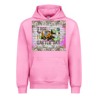 Fuchsia Pink I Dig Easter Day Urban Hoodie - CowhideDigitalArt