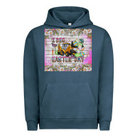 Pigment Midnight Navy I Dig Easter Day Urban Hoodie - CowhideDigitalArt