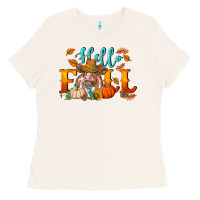 Bone hello fall heifer cow Ladies Tee - RanaPortraitStore