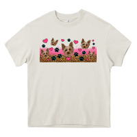 Cream yorkie dogs Heavy Core Tee - Jasminsmagicworld