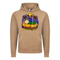 Vintage Coffee baby jesus Vintage Hoodie - MaliasSmallBusiness