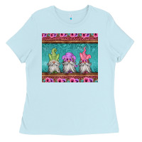 Baby Blue easter gnomes Ladies Tee - Jasminsmagicworld