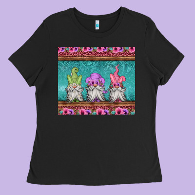 Easter Gnomes Ladies Tee Designed By Jasminsmagicworld