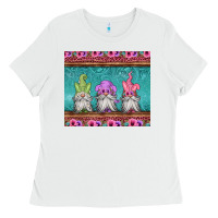 White easter gnomes Ladies Tee - Jasminsmagicworld